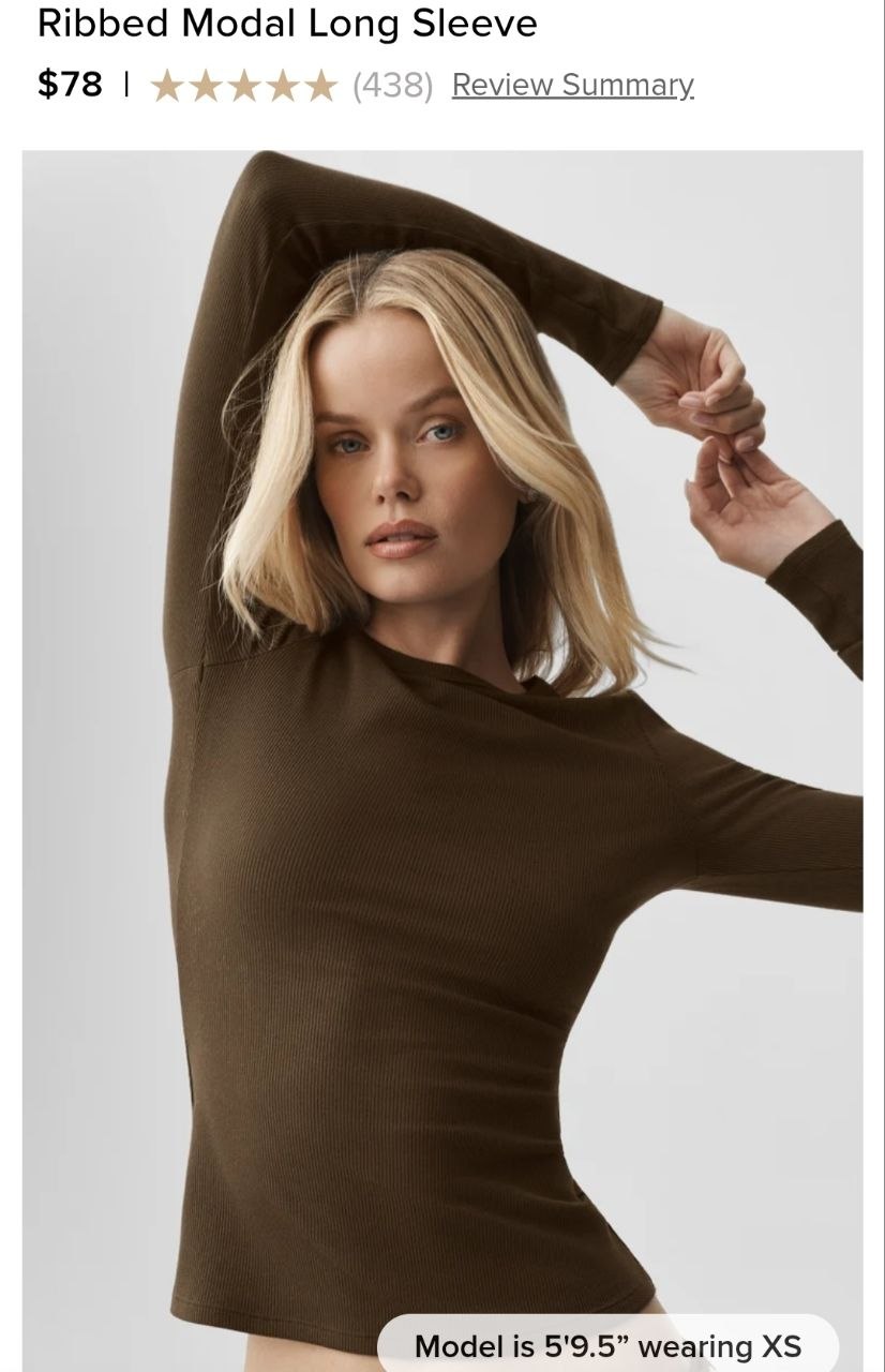Ribbed Modal Long Sleeve