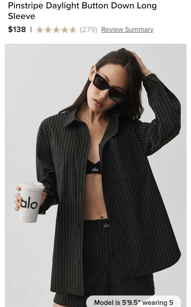 Pinstripe Daylight Button Down Long Sleeve