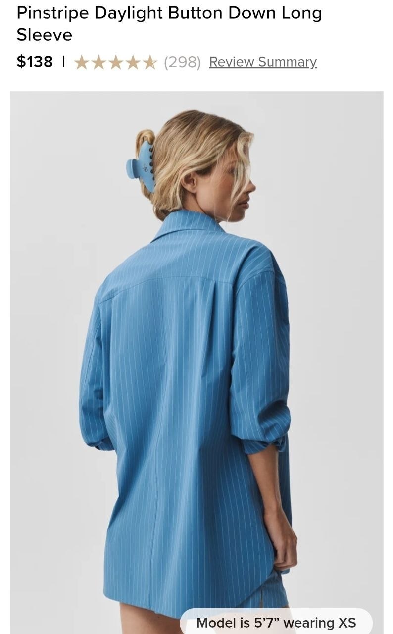Pinstripe Daylight Button Down Long Sleeve