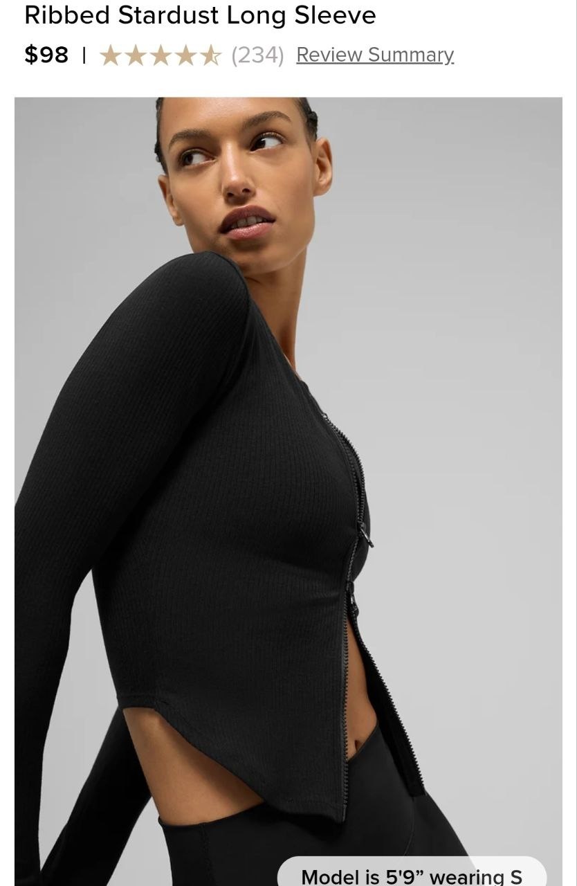 Ribbed Stardust Long Sleeve