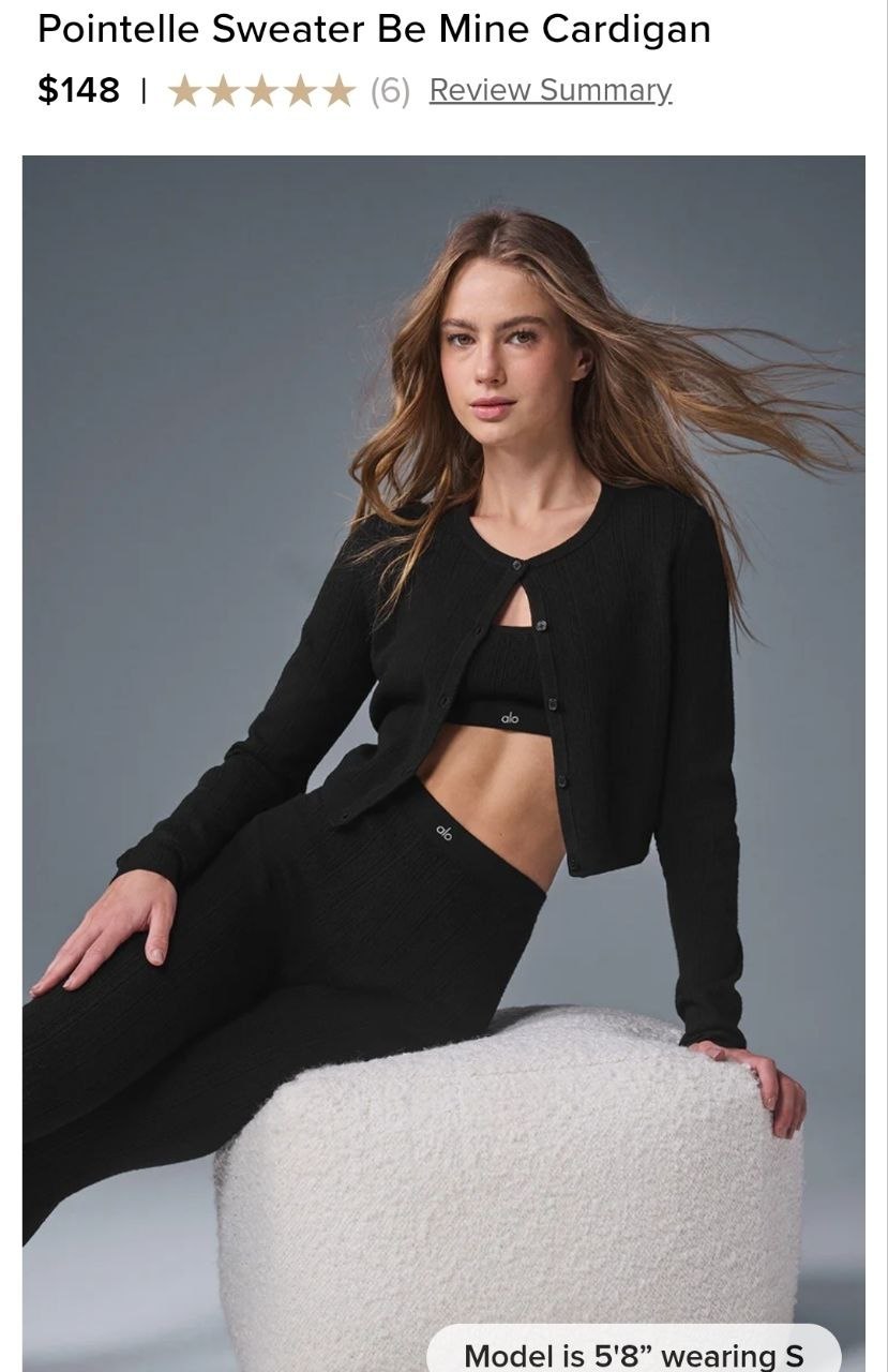Pointelle Sweater Be Mine Cardigan
