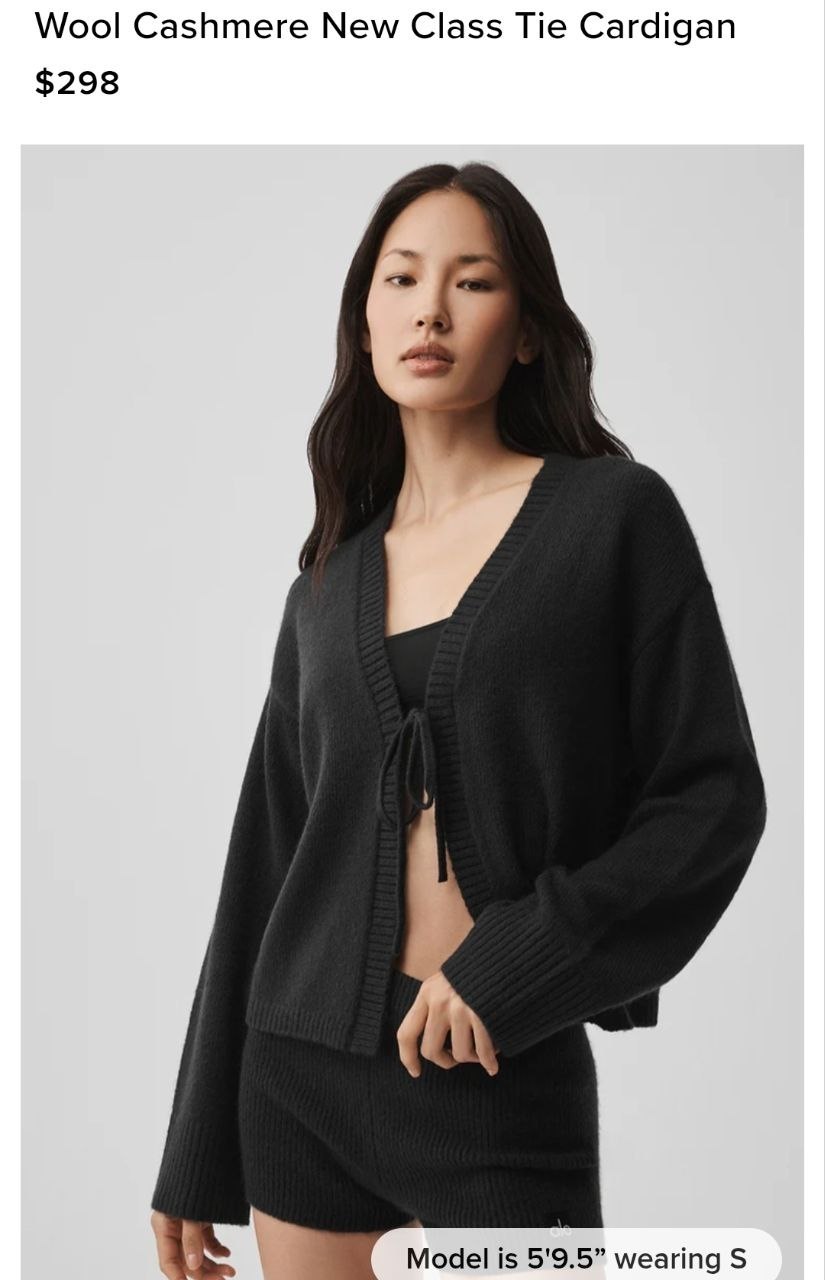 Wool Cashmere New Class Tie Cardigan