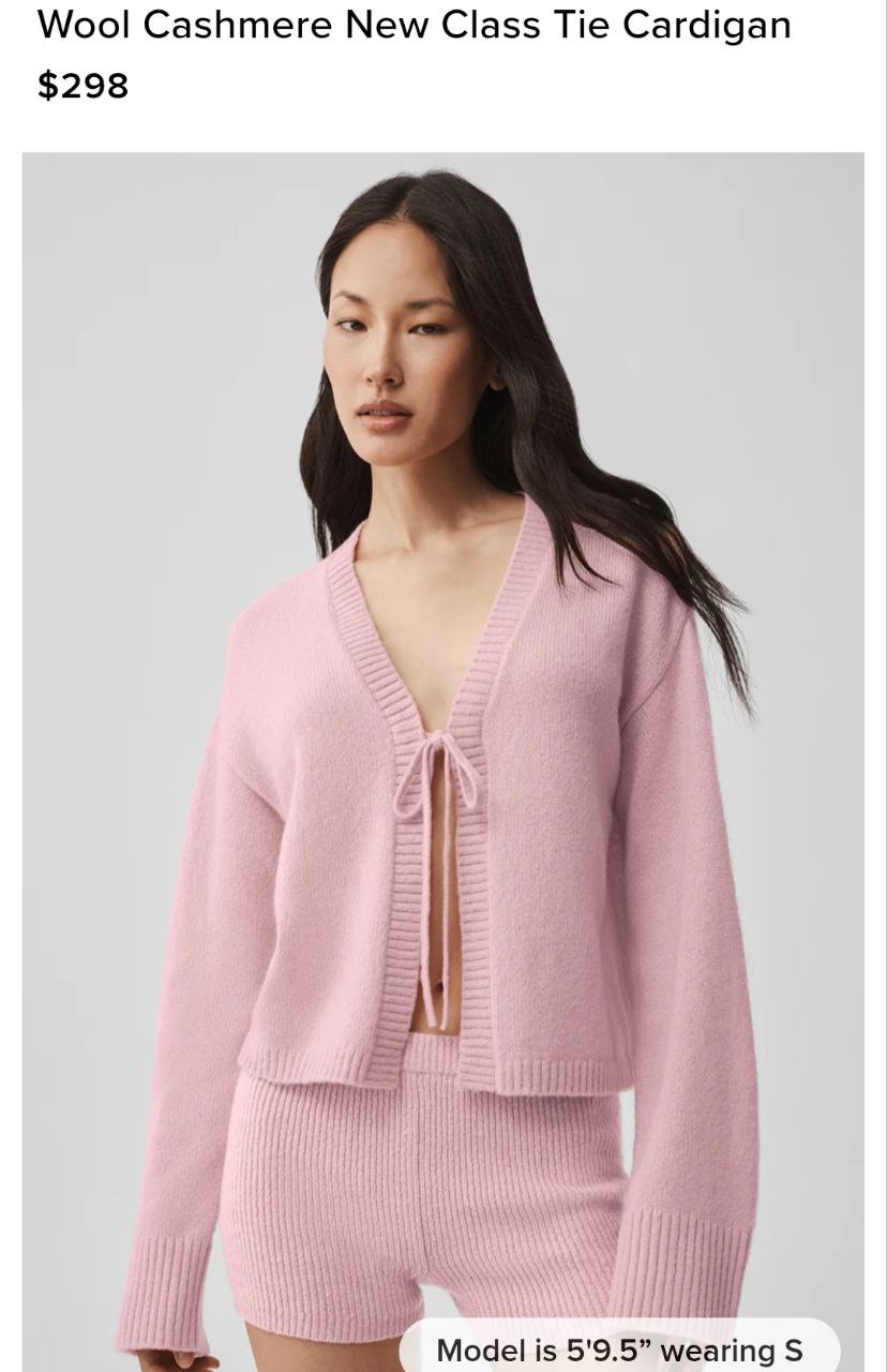 Wool Cashmere New Class Tie Cardigan