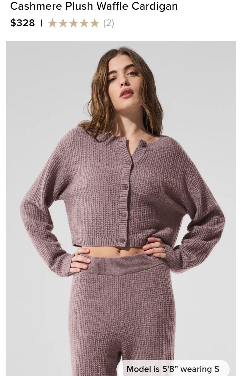 Cashmere Plush Waffle Cardigan