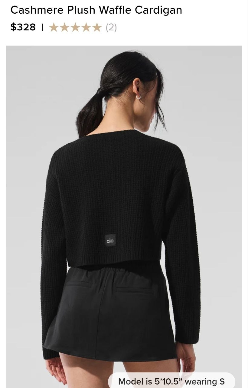 Cashmere Plush Waffle Cardigan
