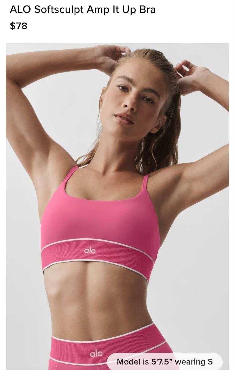 ALO Softsculpt Amp It Up Bra