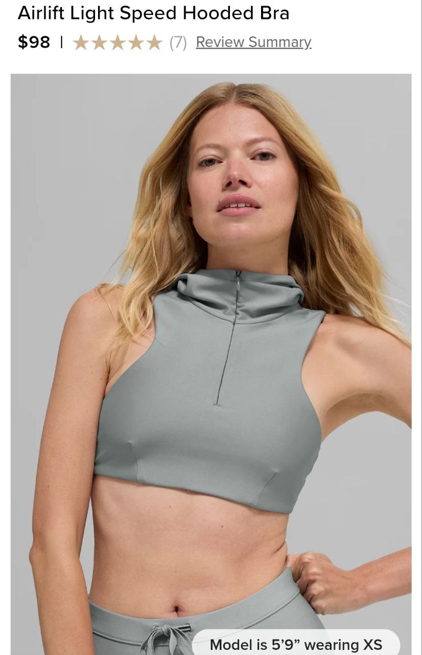 Airlift Light Speed Hooded Bra