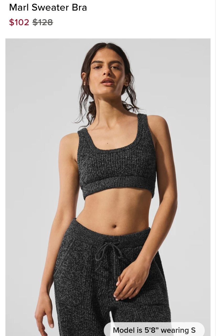 Marl Sweater Bra