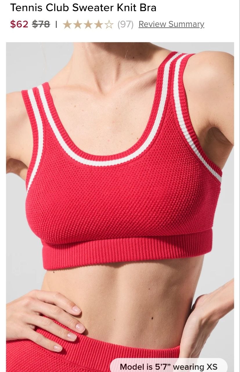 Tennis Club Sweater Knit Bra
