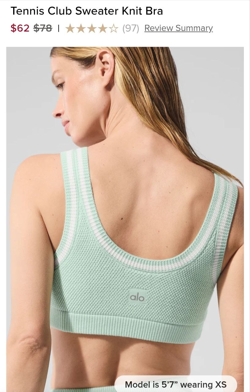 Tennis Club Sweater Knit Bra