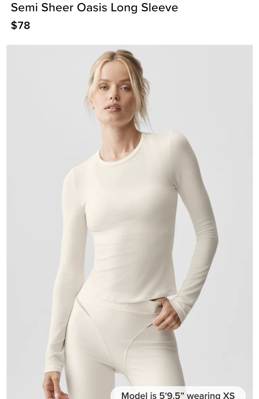 Semi Sheer Oasis Long Sleeve