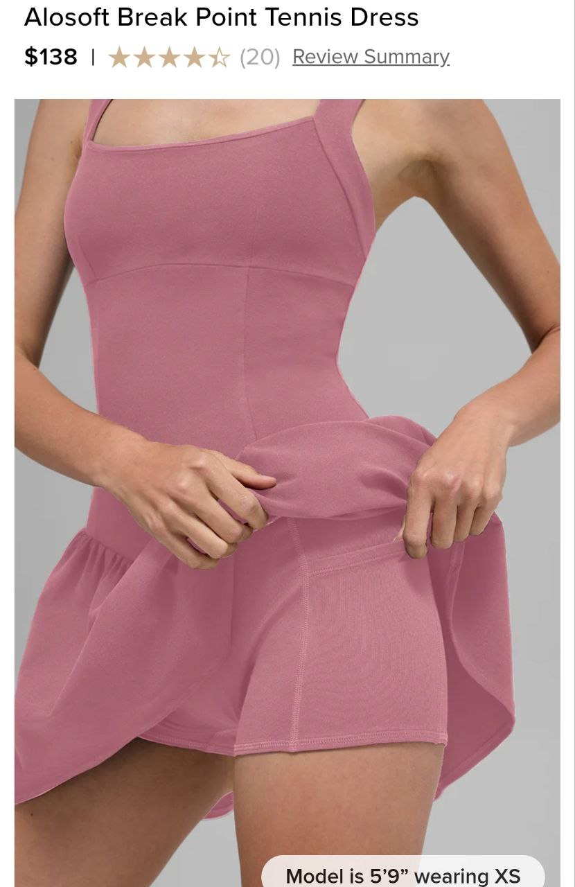 Alosoft Break Point Tennis Dress