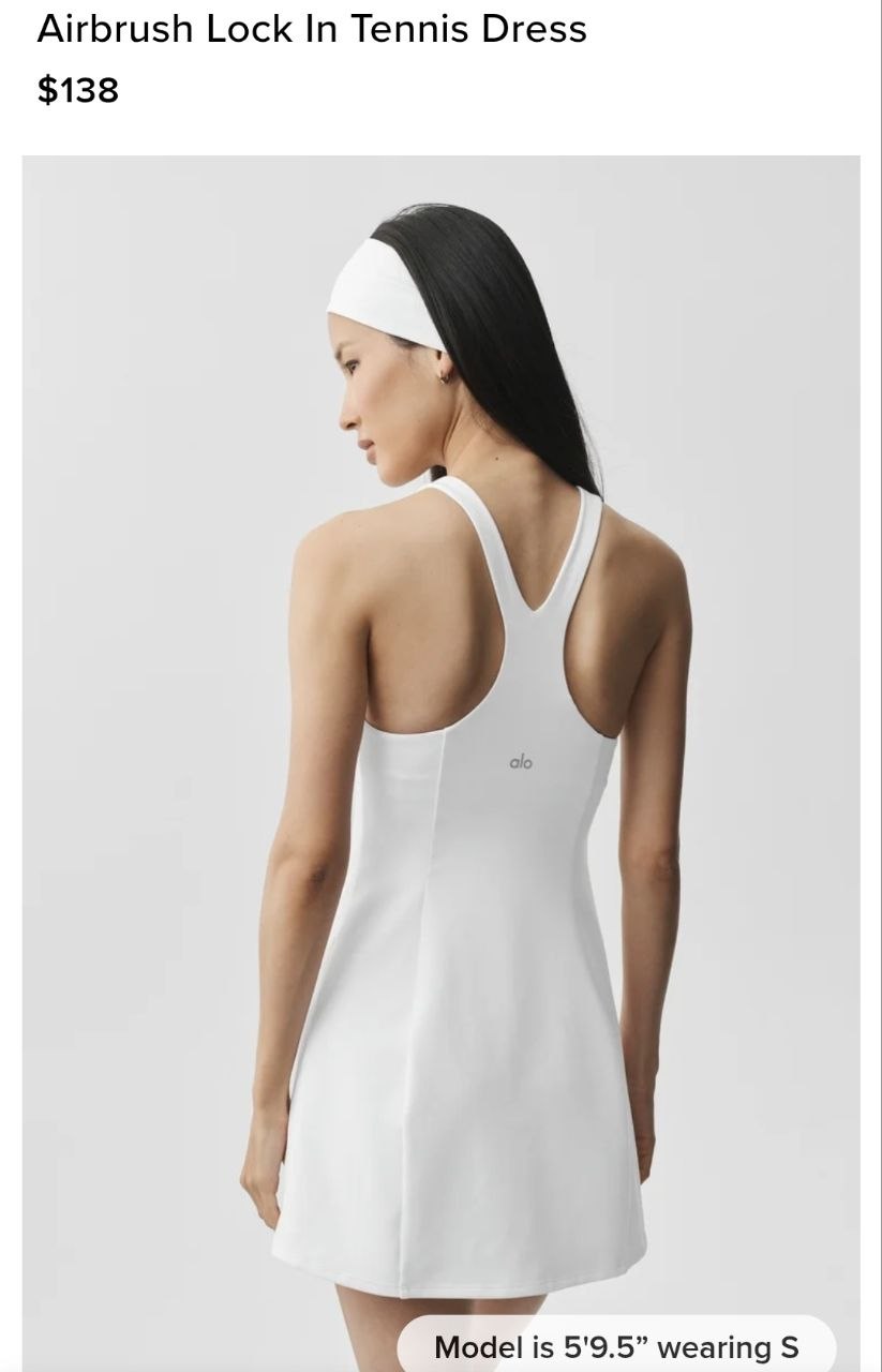 Airbrush Lock In Tennis Dress