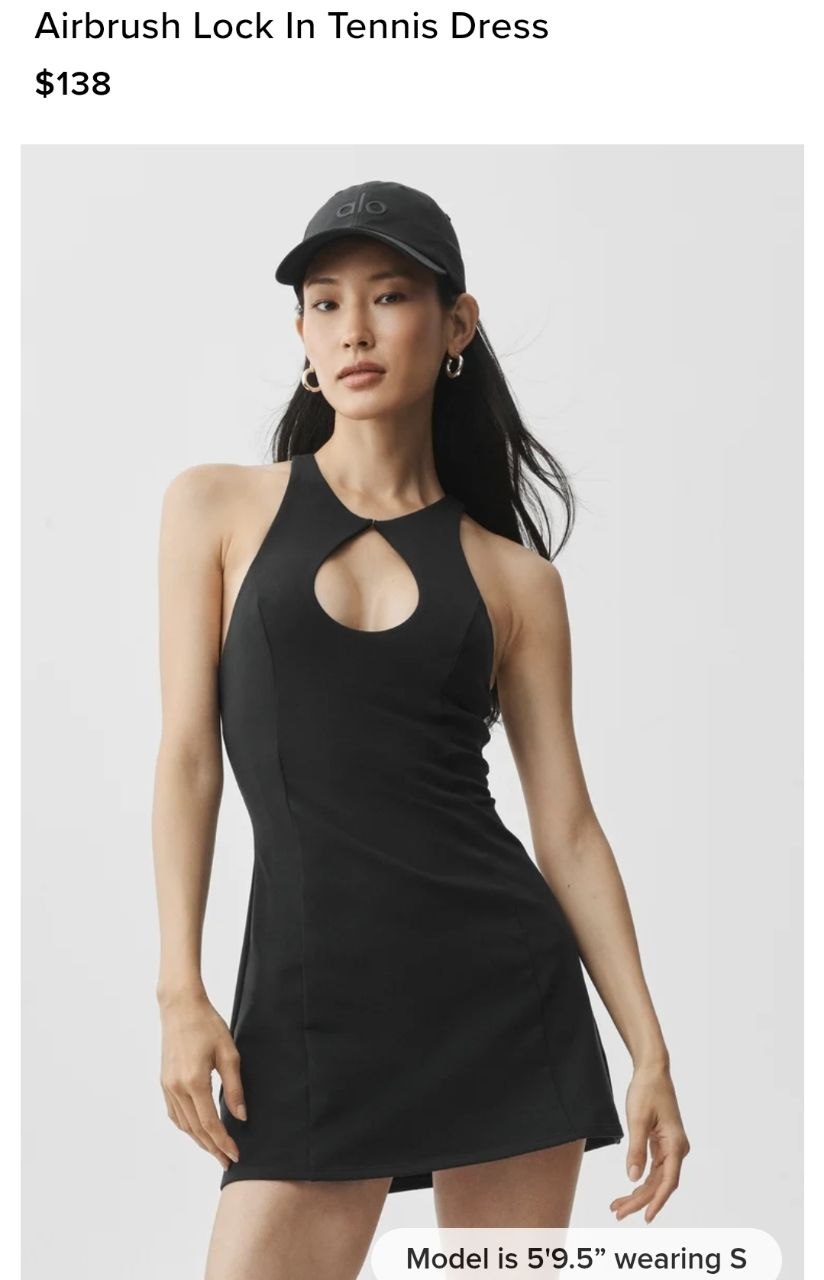 Airbrush Lock In Tennis Dress