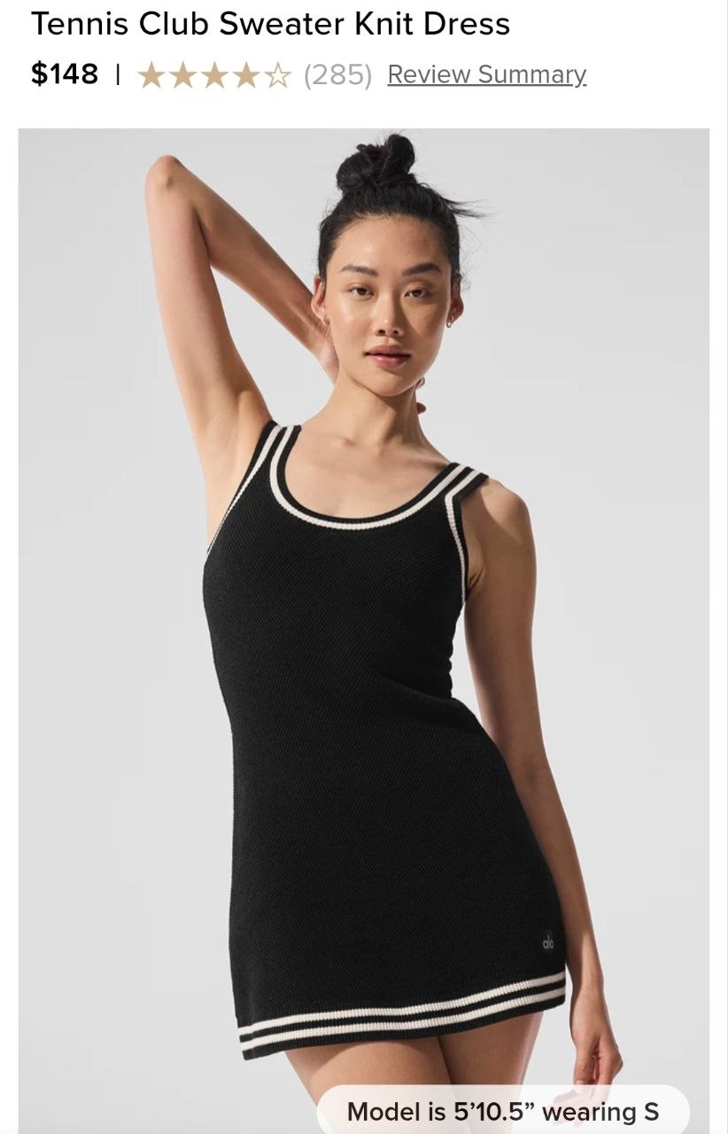 Tennis Club Sweater Knit Dress
