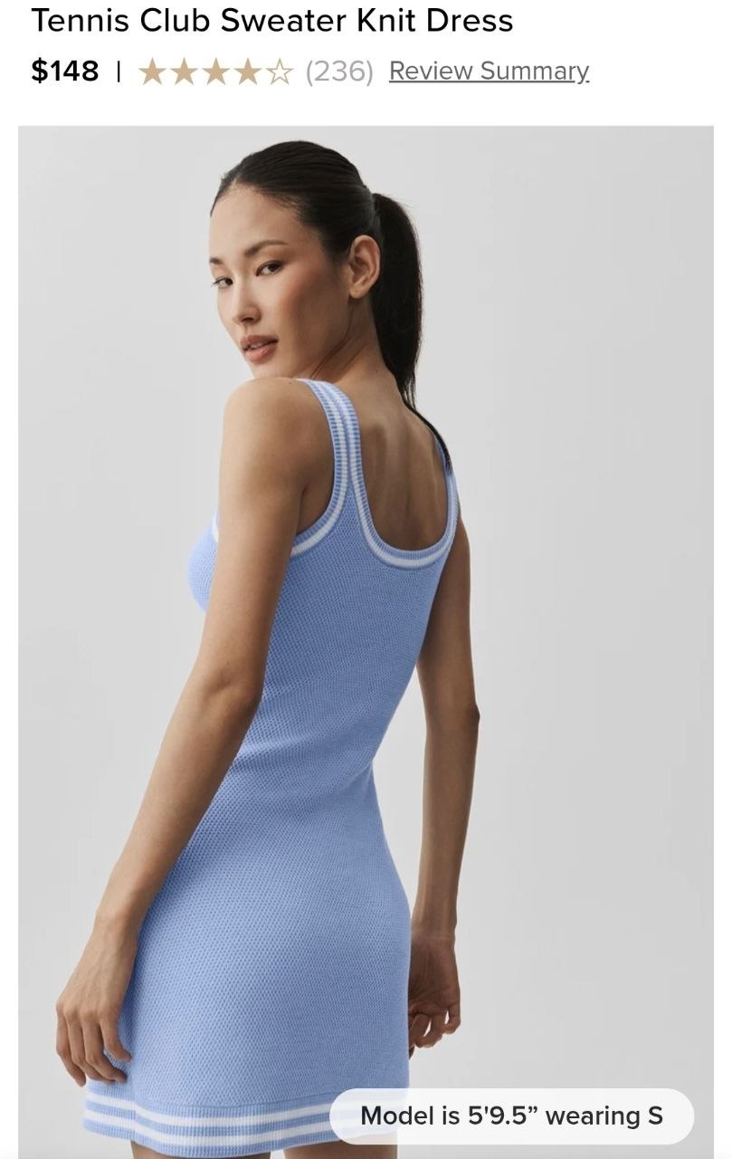 Tennis Club Sweater Knit Dress