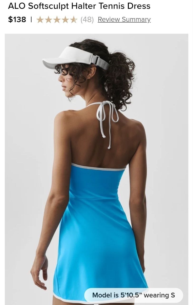 ALO Softsculpt Halter Tennis Dress
