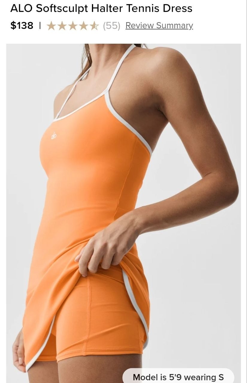 ALO Softsculpt Halter Tennis Dress