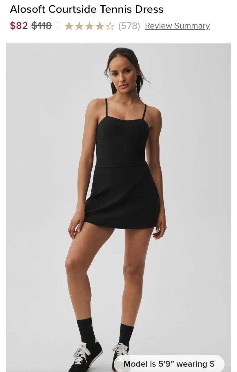 Alosoft Courtside Tennis Dress