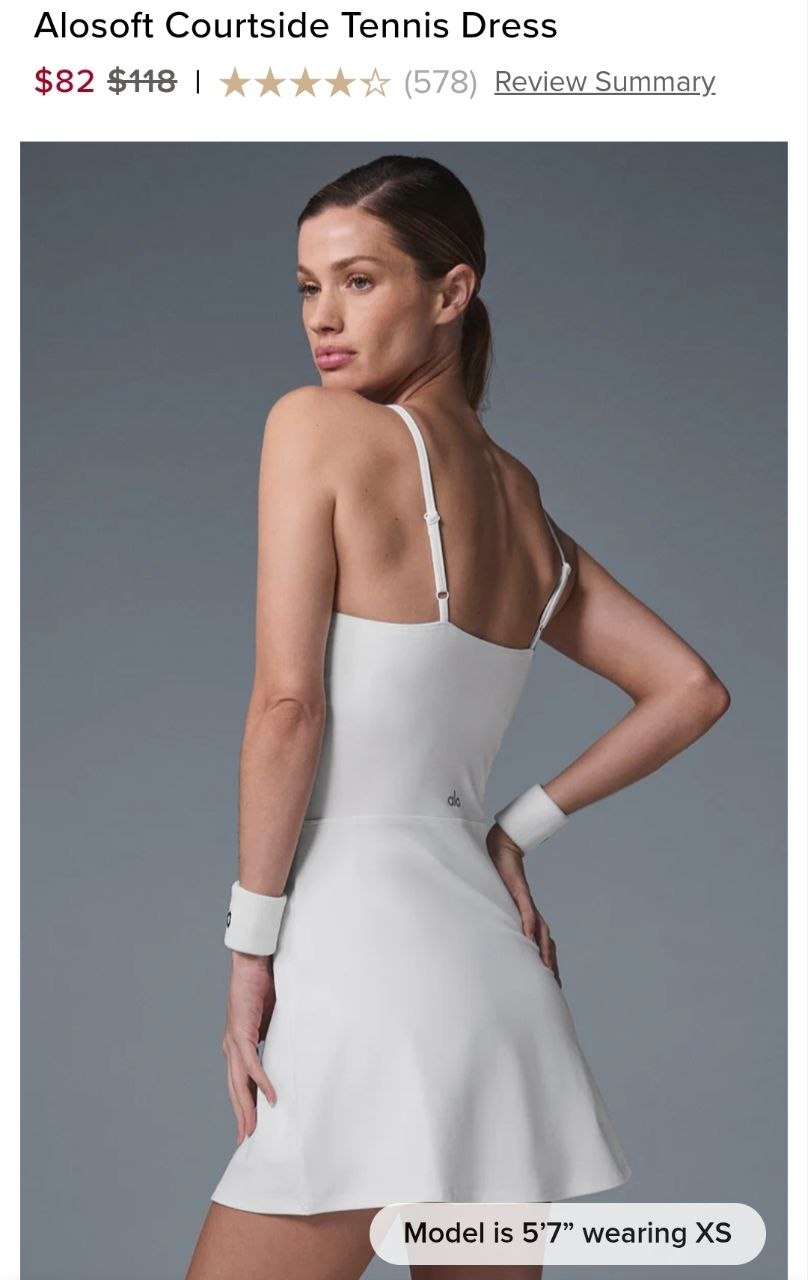 Alosoft Courtside Tennis Dress