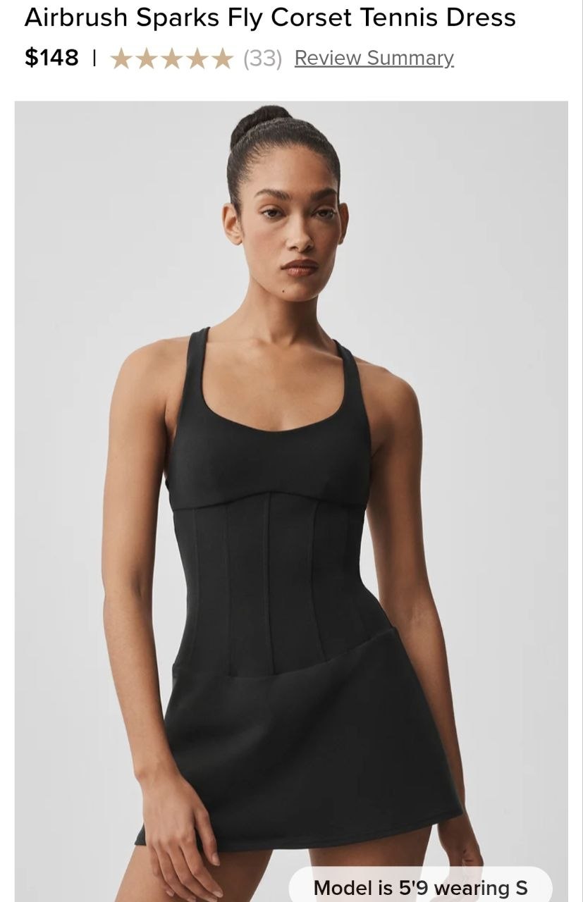 Airbrush Sparks Fly Corset Tennis Dress