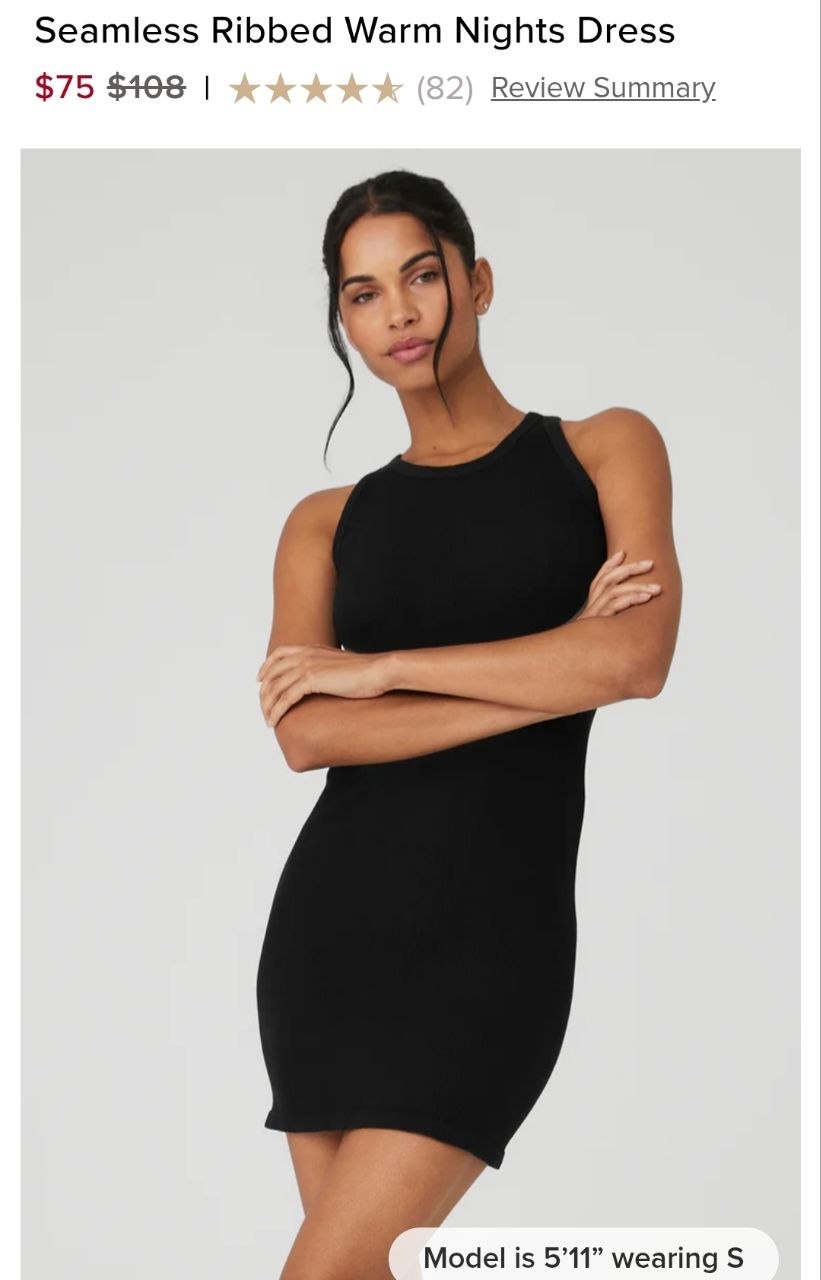 Seamless Ribbed Warm Nights Dress