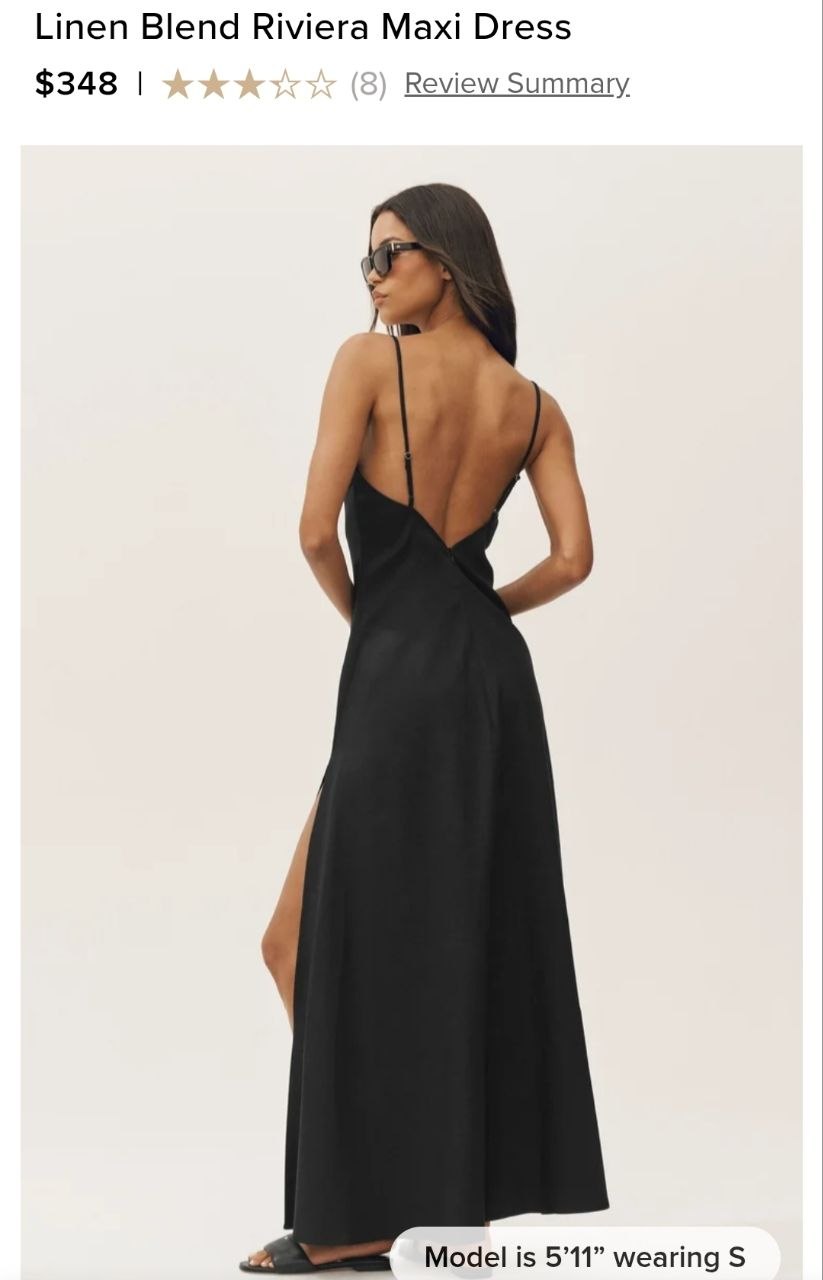 Linen Blend Riviera Maxi Dress