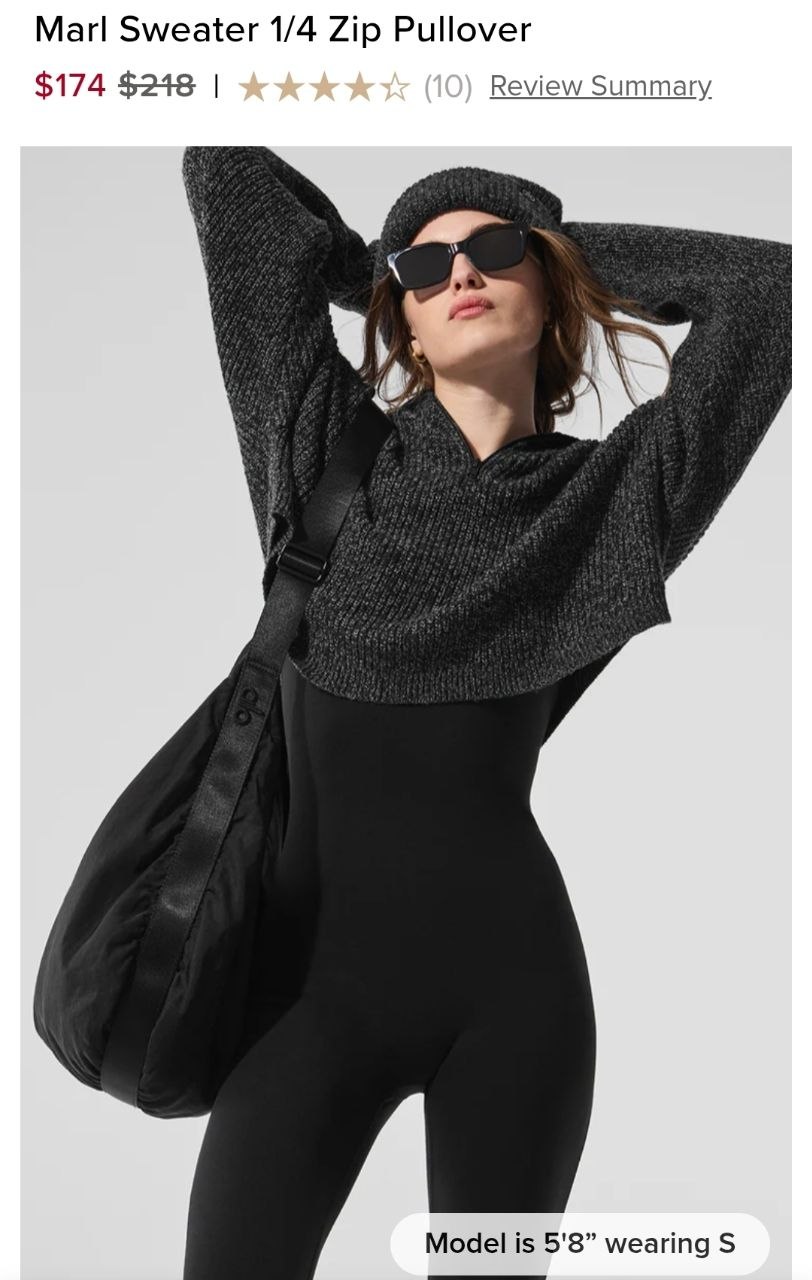 Marl Sweater 1/4 Zip Pullover