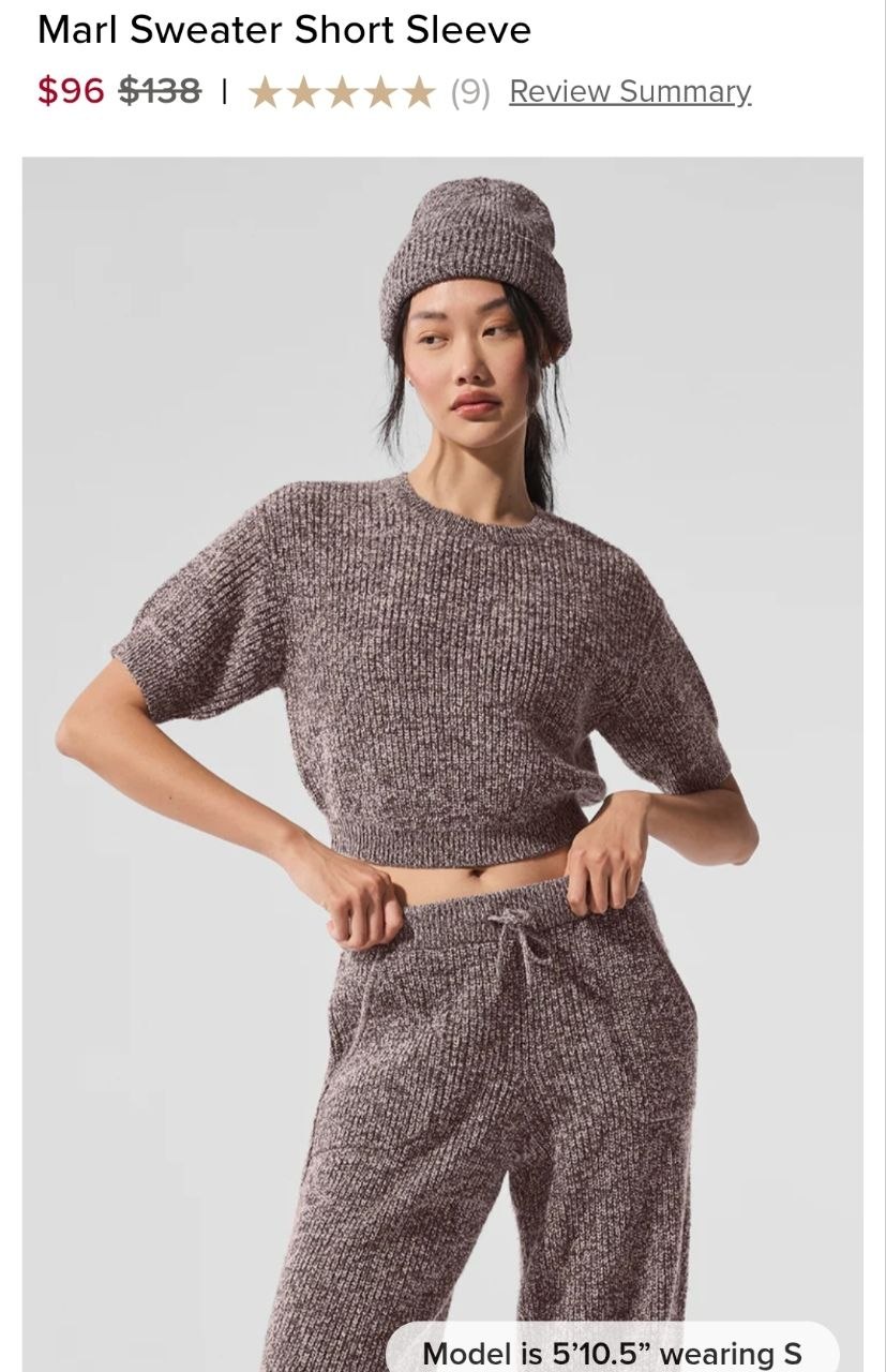 Marl Sweater Short Sleeve