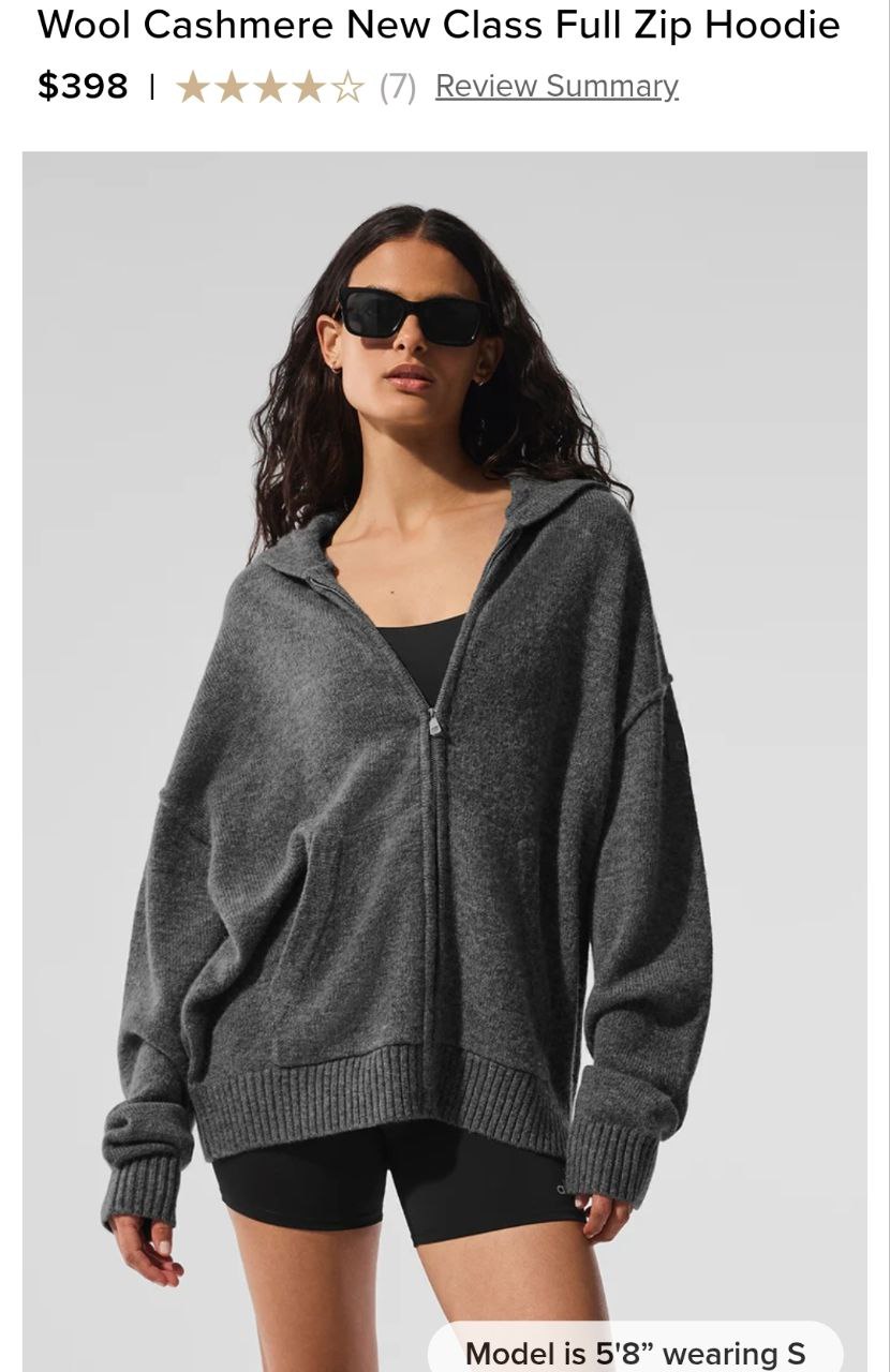 Wool Cashmere New Class Full Zip Hoodie