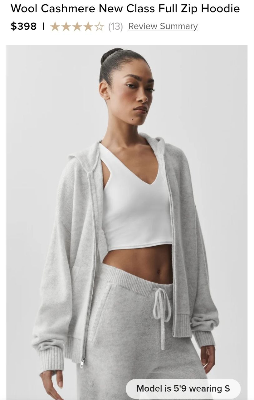 Wool Cashmere New Class Full Zip Hoodie