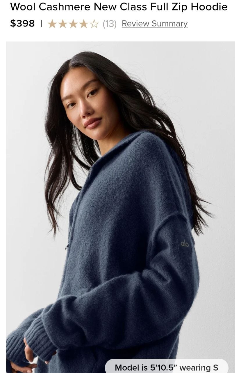 Wool Cashmere New Class Full Zip Hoodie