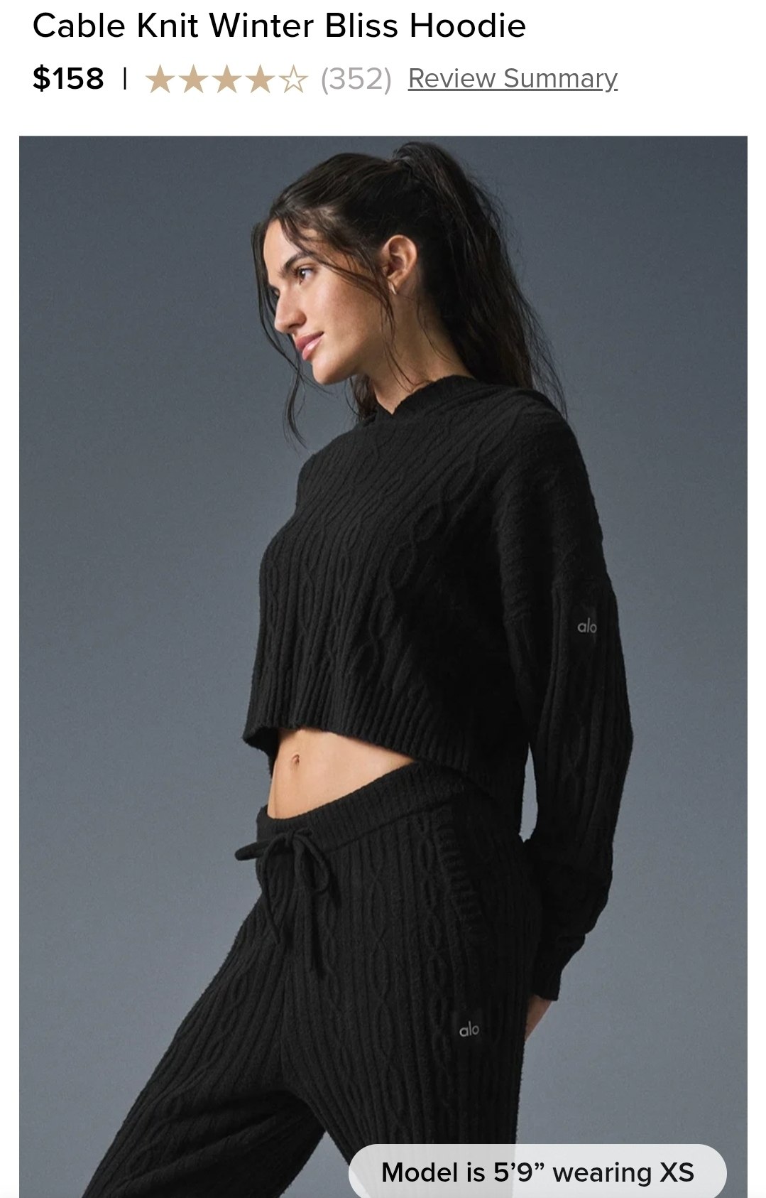Cable Knit Winter Bliss Hoodie