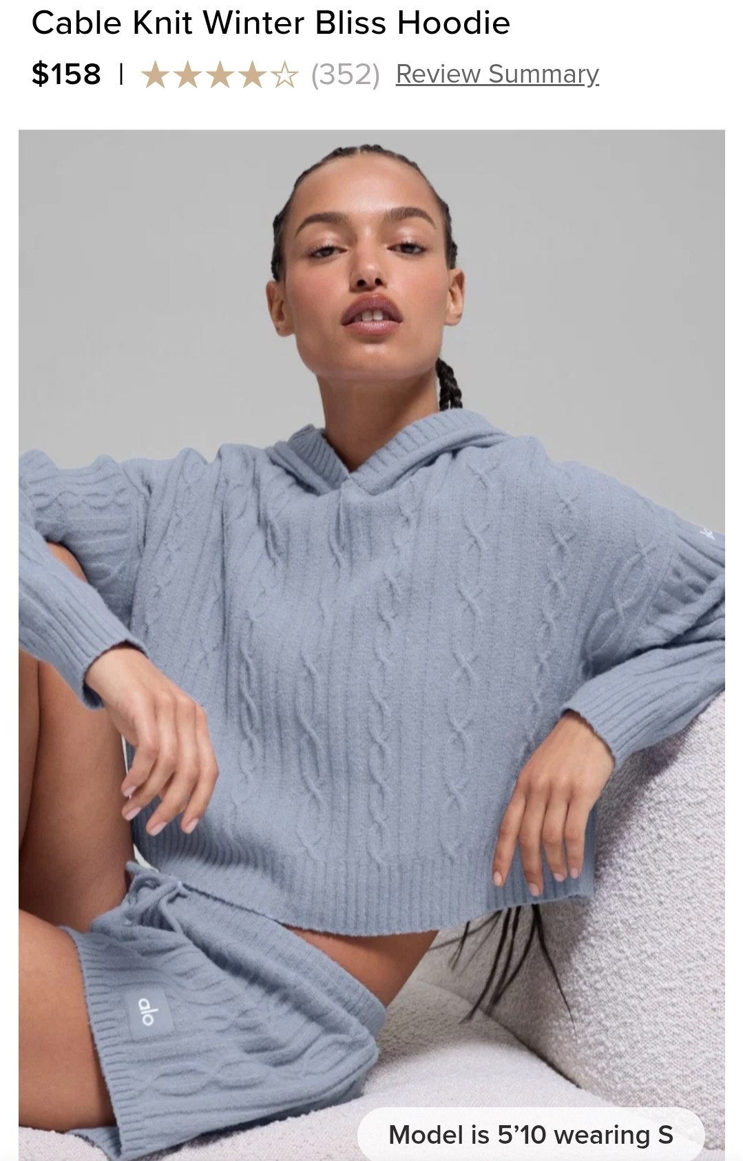 Cable Knit Winter Bliss Hoodie