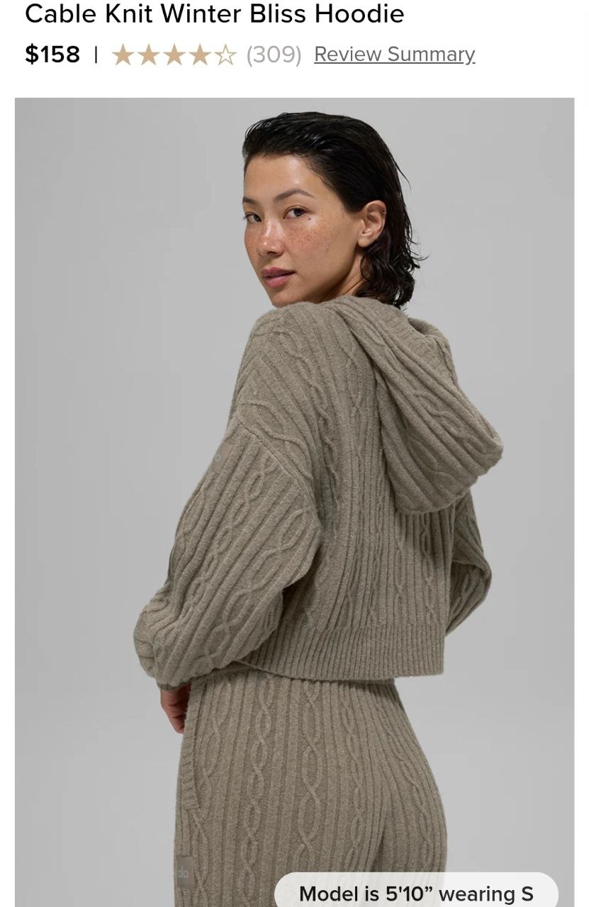 Cable Knit Winter Bliss Hoodie
