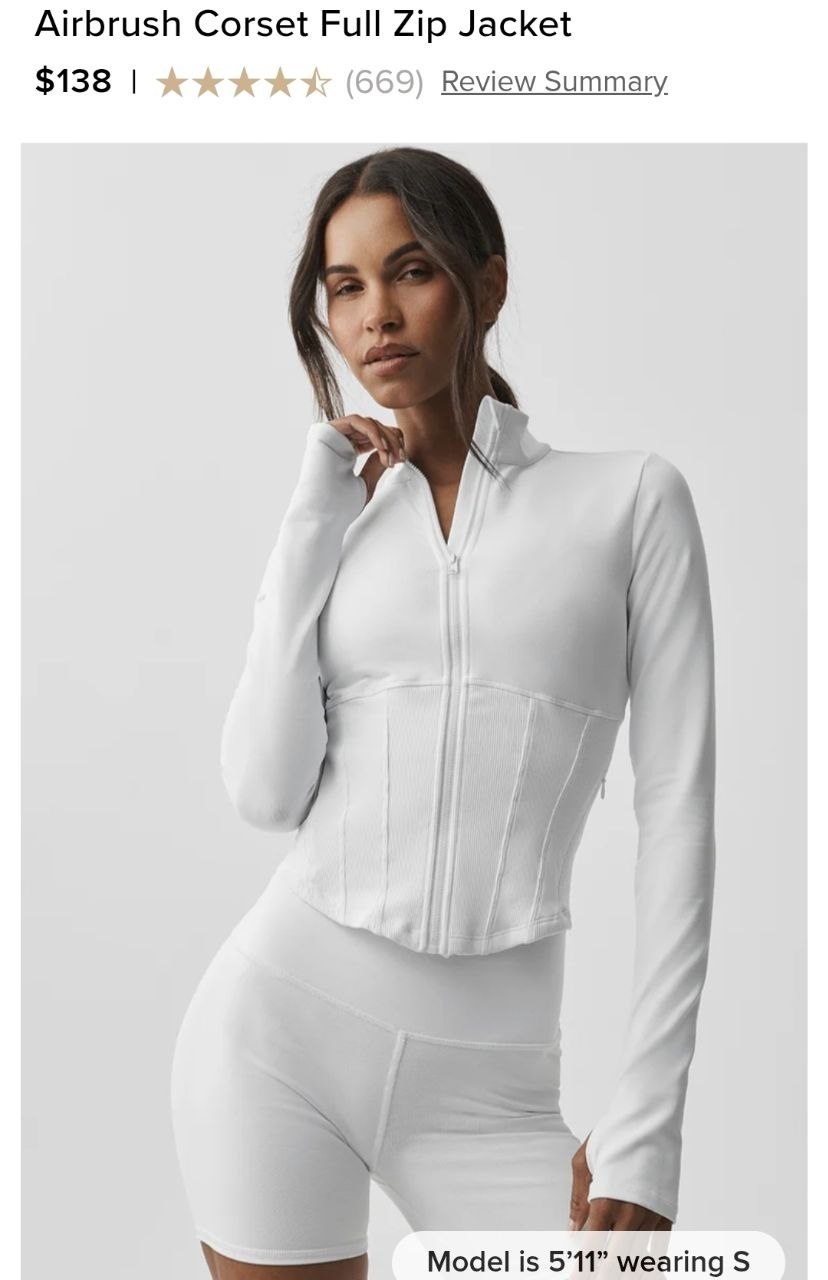 Airbrush Corset Full Zip Jacket