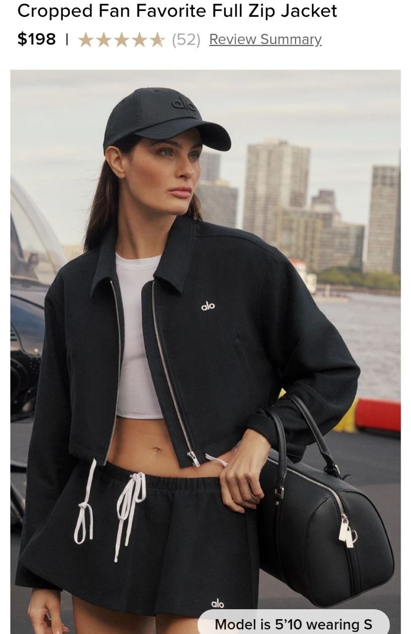 Cropped Fan Favorite Full Zip Jacket