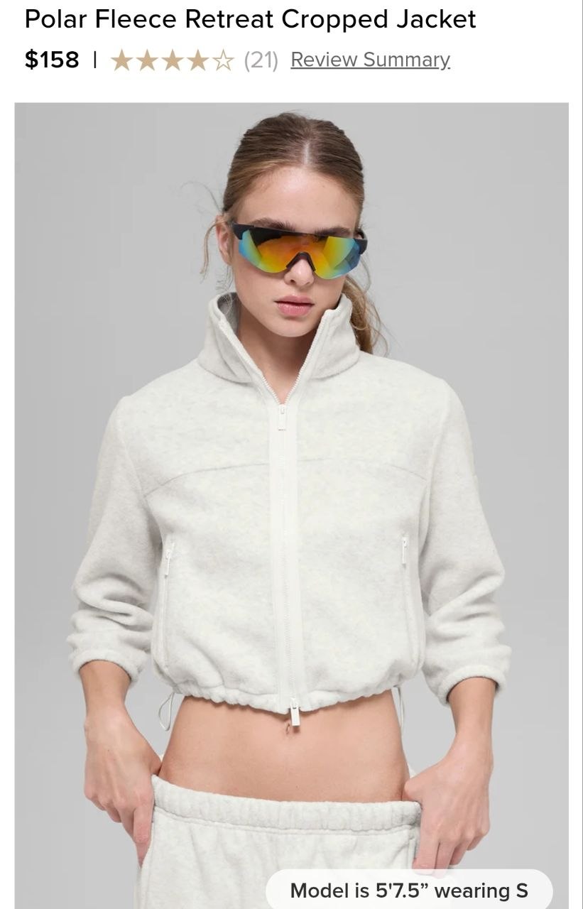 Polar Fleece Retreat Cropped Jacket