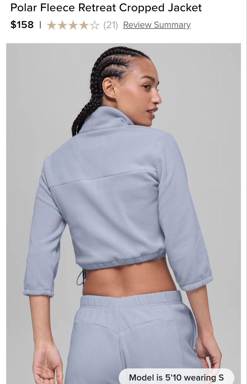 Polar Fleece Retreat Cropped Jacket