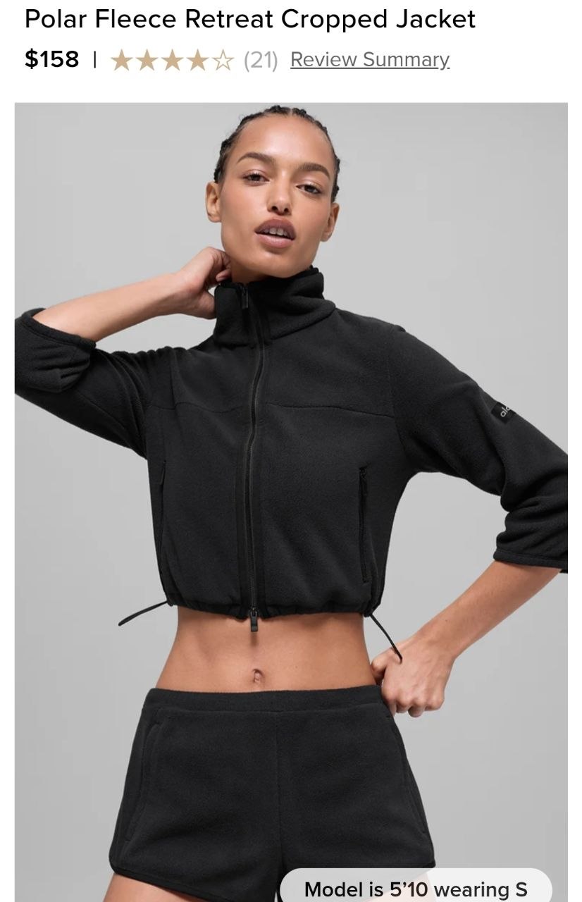 Polar Fleece Retreat Cropped Jacket