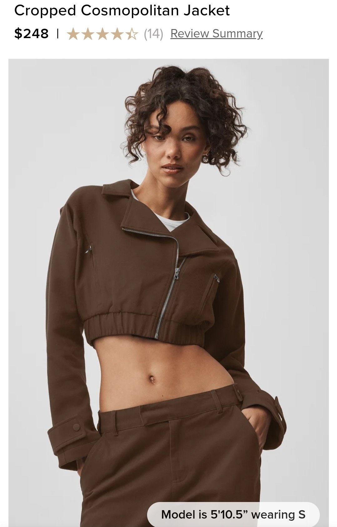Cropped Cosmopolitan Jacket