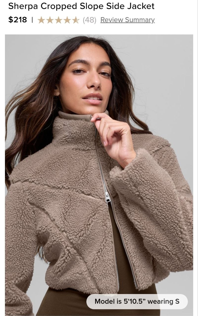 Sherpa Cropped Slope Side Jacket