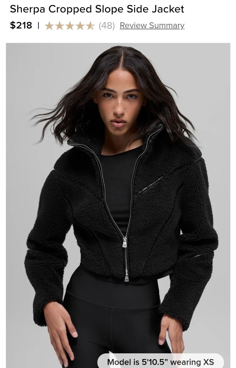Sherpa Cropped Slope Side Jacket