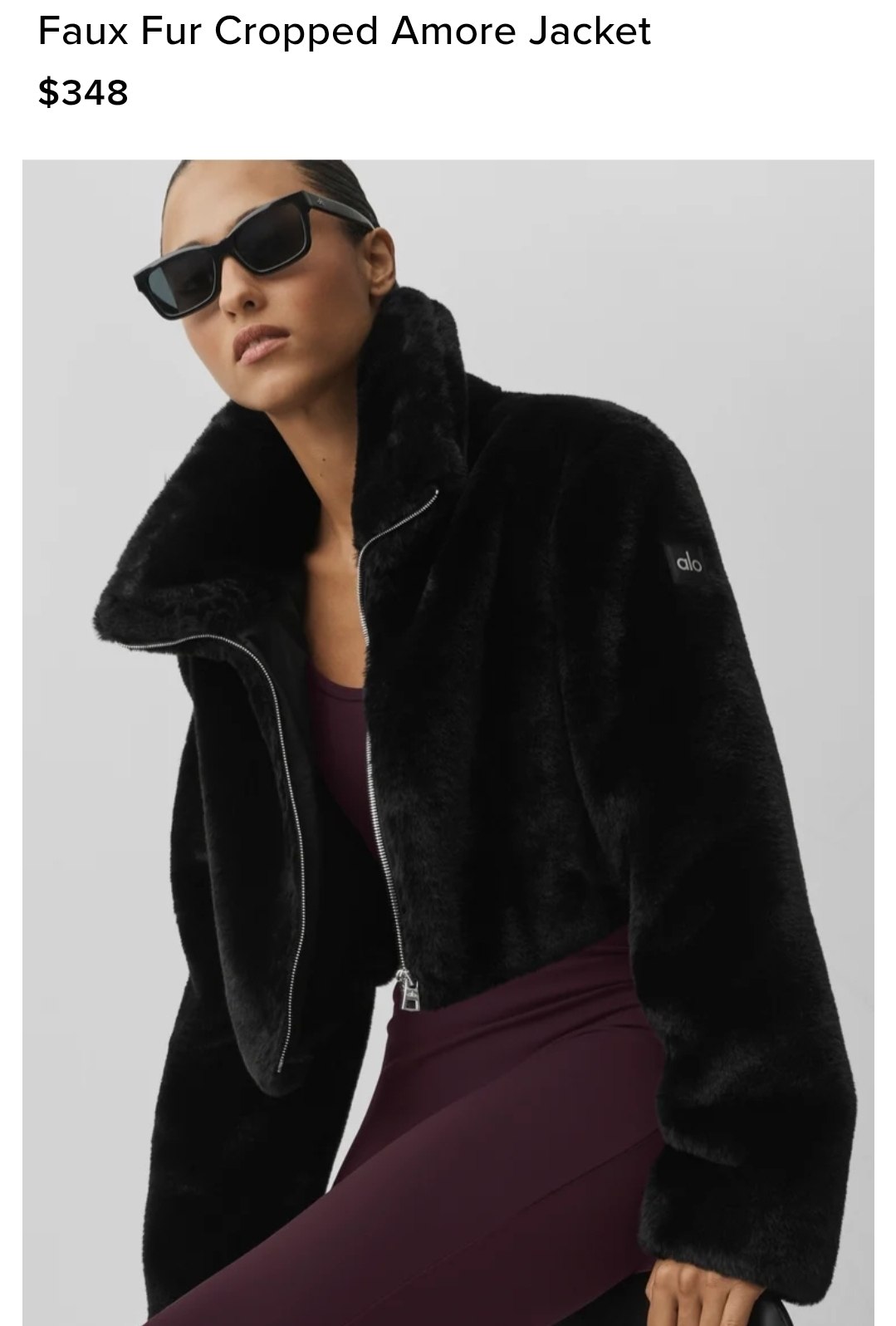 Faux Fur Cropped Amore Jacket