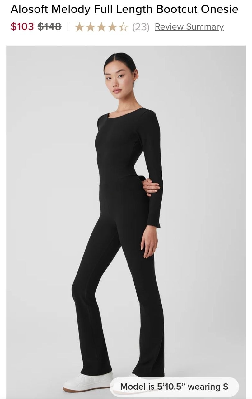 Alosoft Melody Full Length Bootcut Onesie