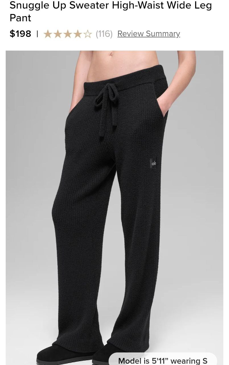 Snuggle Up Sweater High-Waist Wide Leg Pant