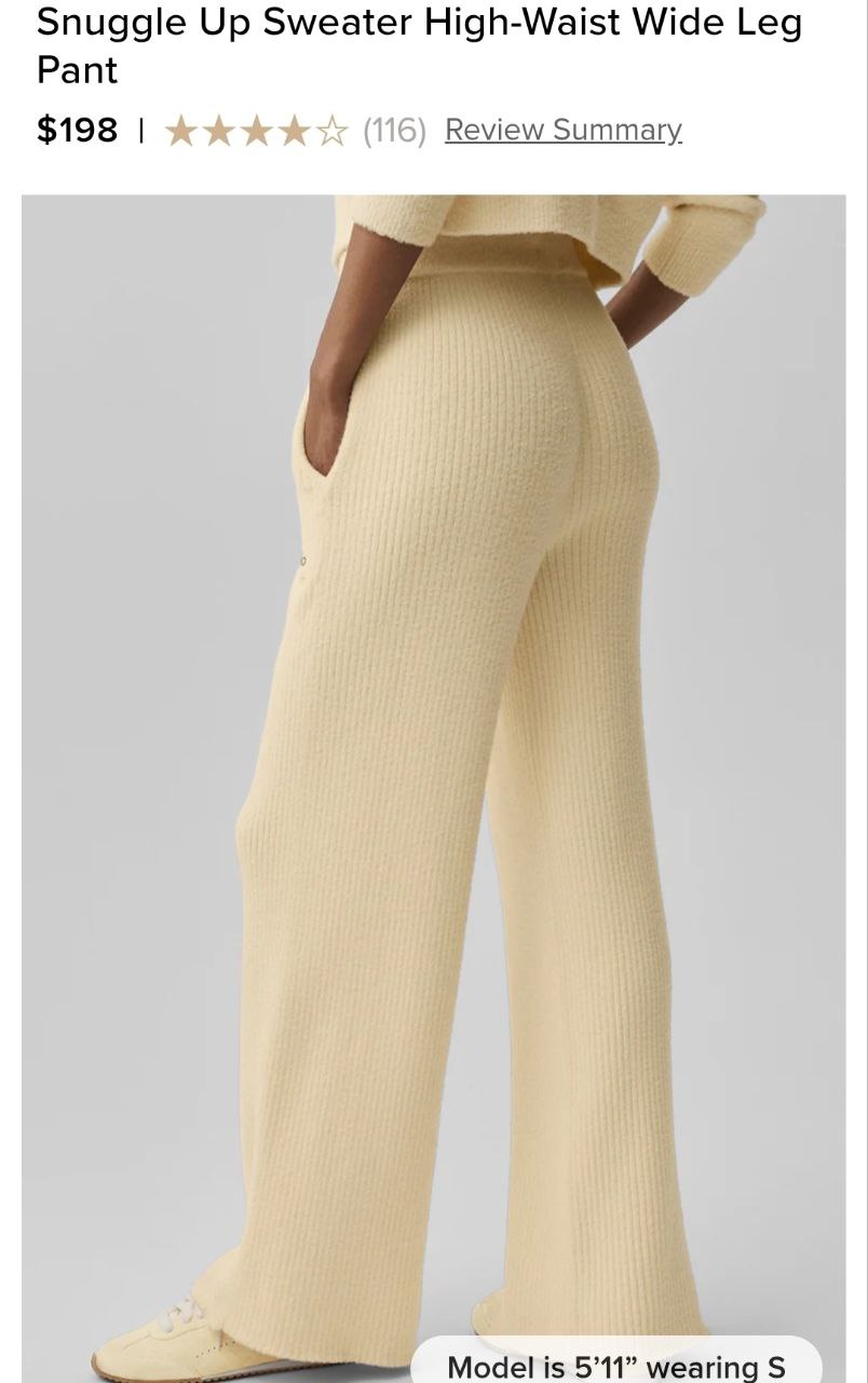 Snuggle Up Sweater High-Waist Wide Leg Pant