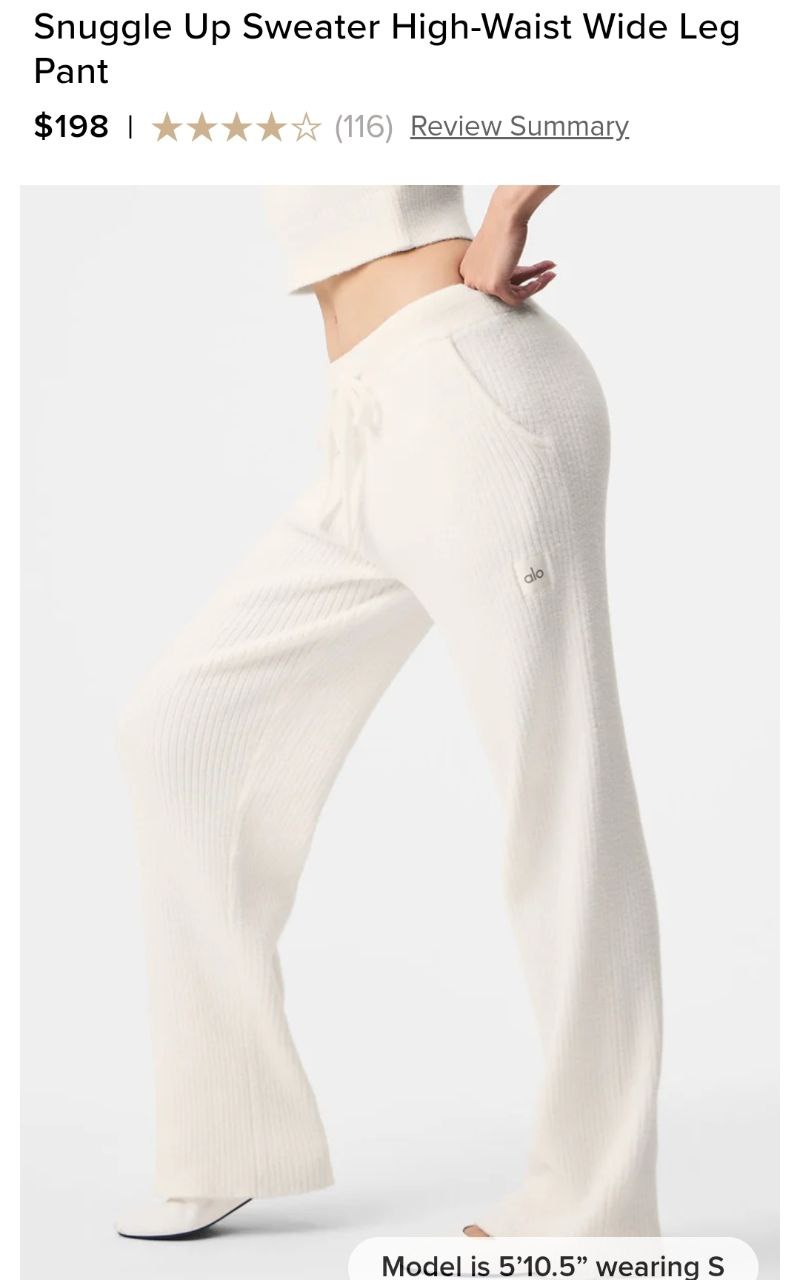 Snuggle Up Sweater High-Waist Wide Leg Pant