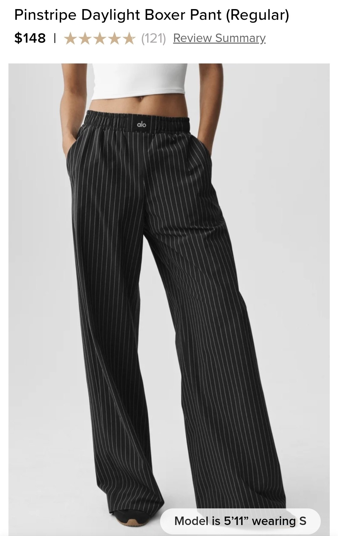 Pinstripe Daylight Boxer Pant (Regular)