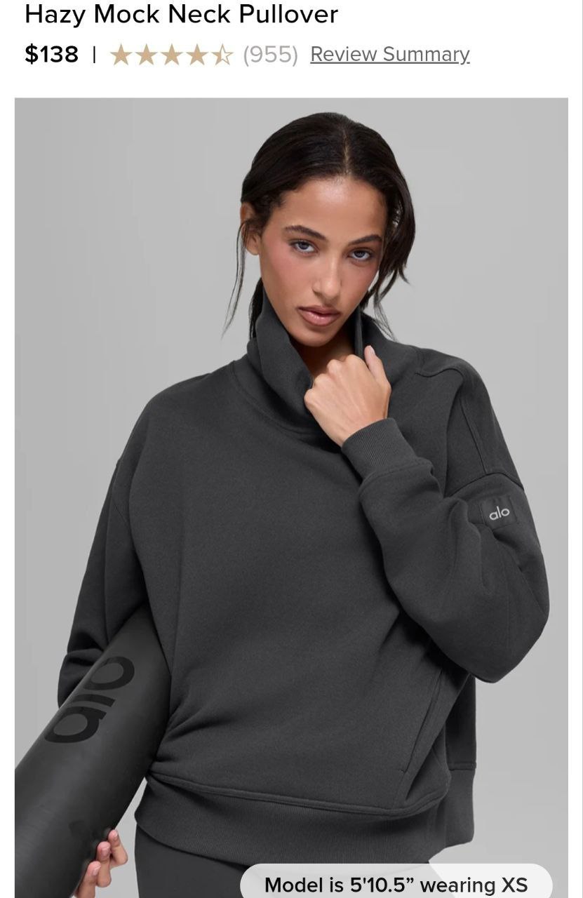 Hazy Mock Neck Pullover